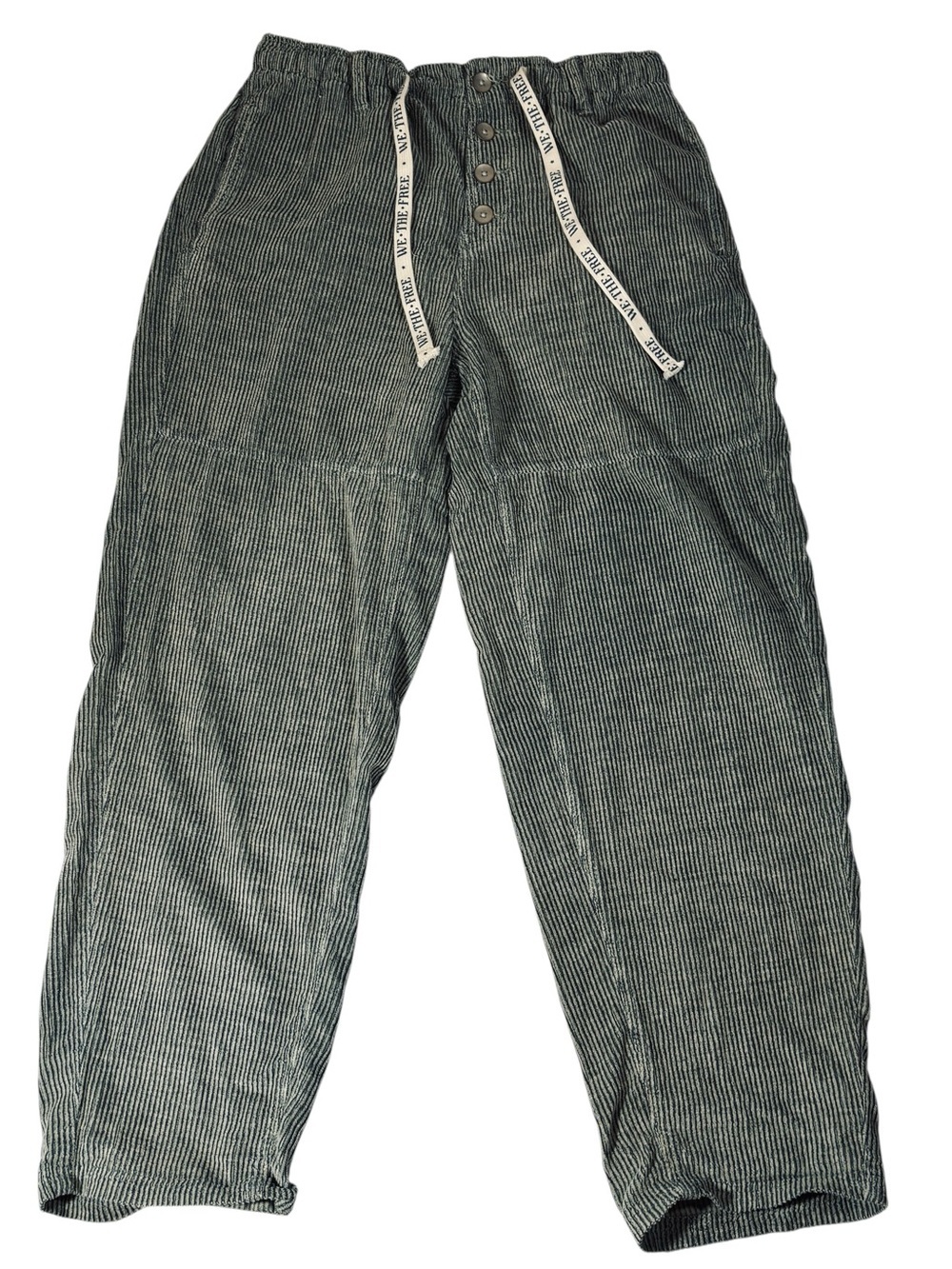 We The Free Roscoe Cord Pull On Jeans Size S Baggy Button Fly Oversized
